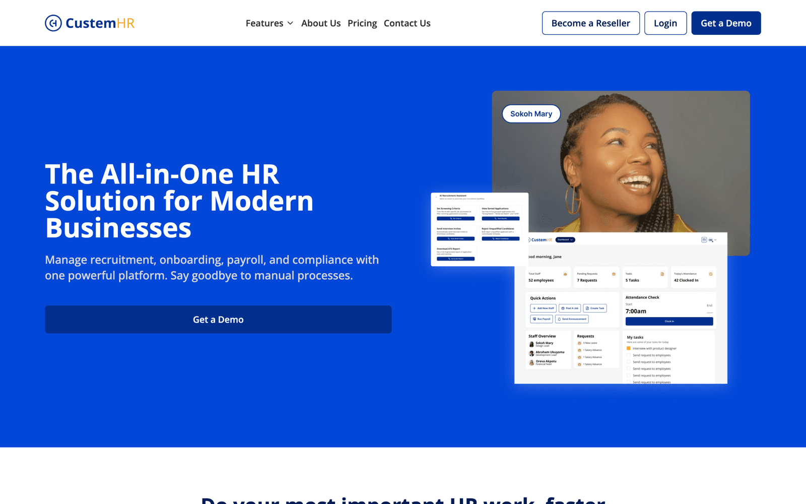 CustemHR — product screenshot