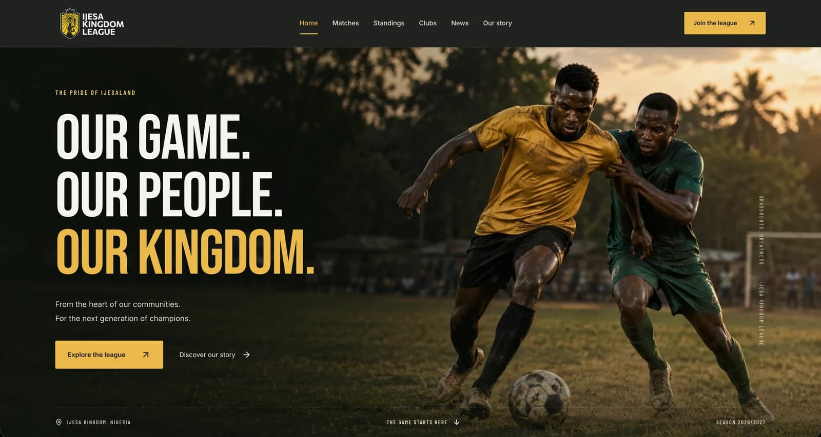 Ijesa Kingdom League — product screenshot