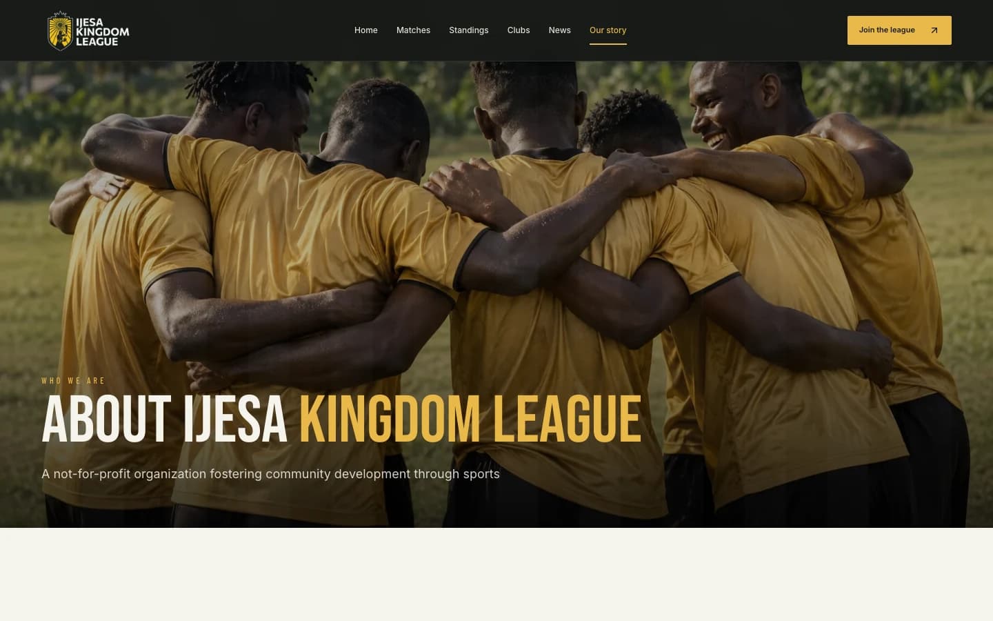 Ijesa Kingdom League — Our story — the community behind the league