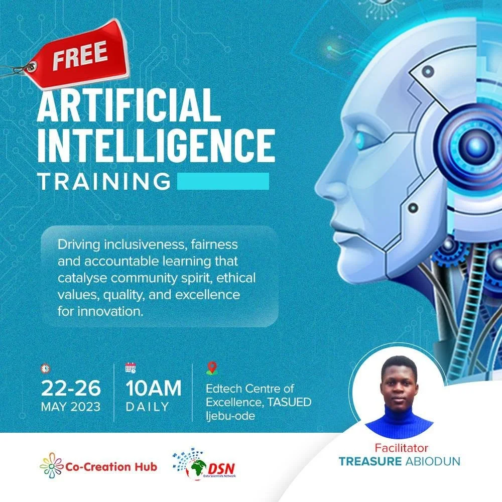 The flyer for my first training at TASUED.
