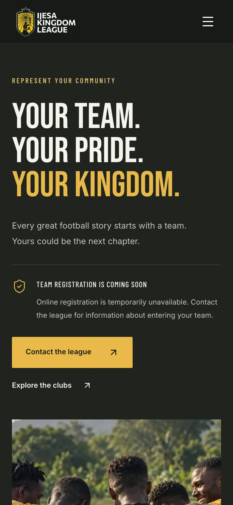 Ijesa Kingdom League — mobile website screenshot 3